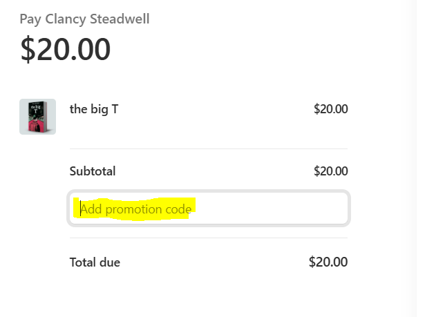 Add Promo Code Here